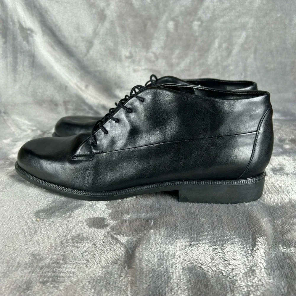 Easy Spirit Harverd Womens Lace Up Oxford Bootie‎ Womens 9.5 B Black Shoes